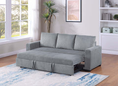 Modern Convertible Sleeper Sofa with Pull-Out Bed Corduroy