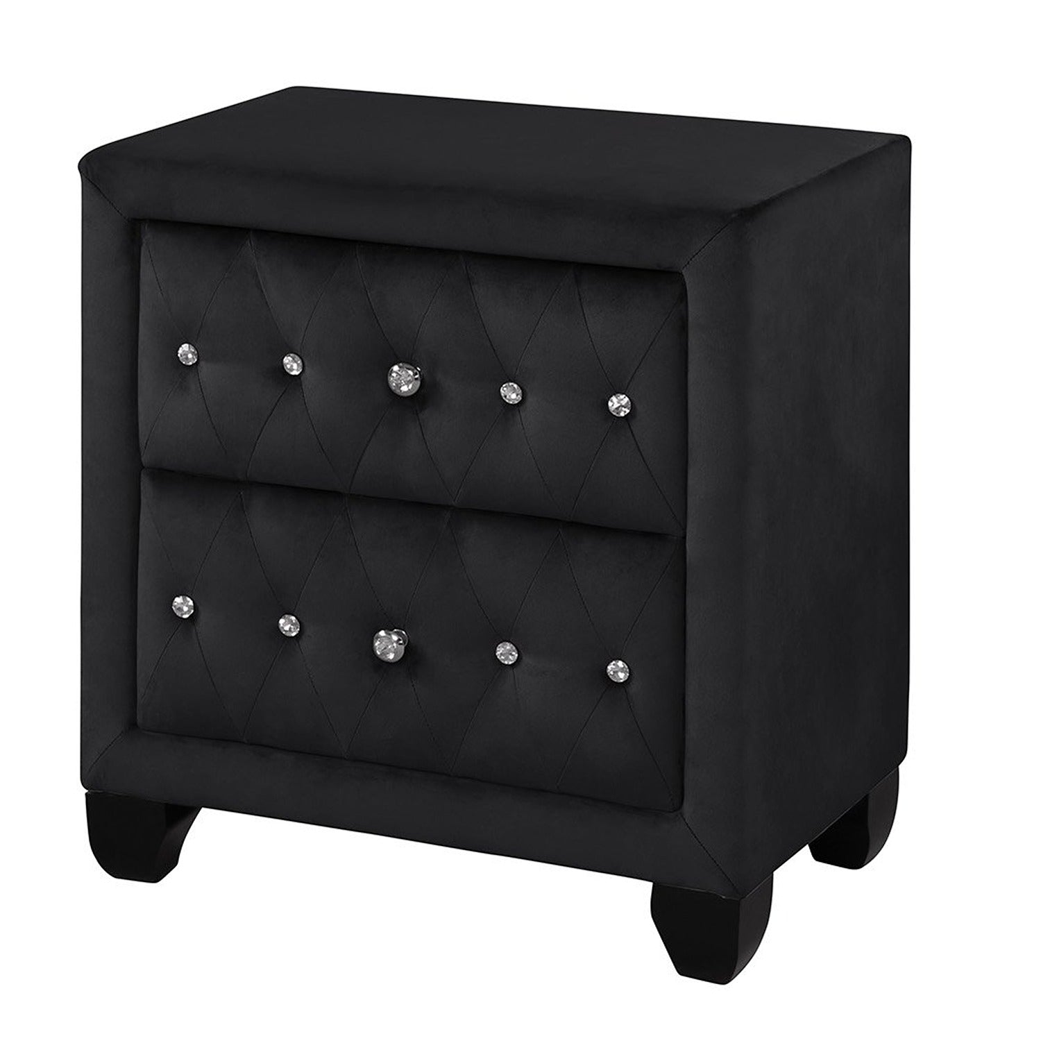 Sophia Modern style Night Stand Made With Wood In Black same asG150108575 (NJ inventory)