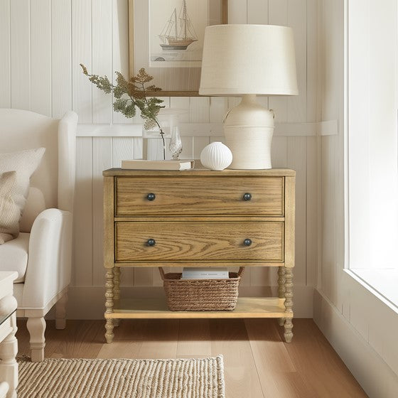2 Drawer Accent Chest Natural See below