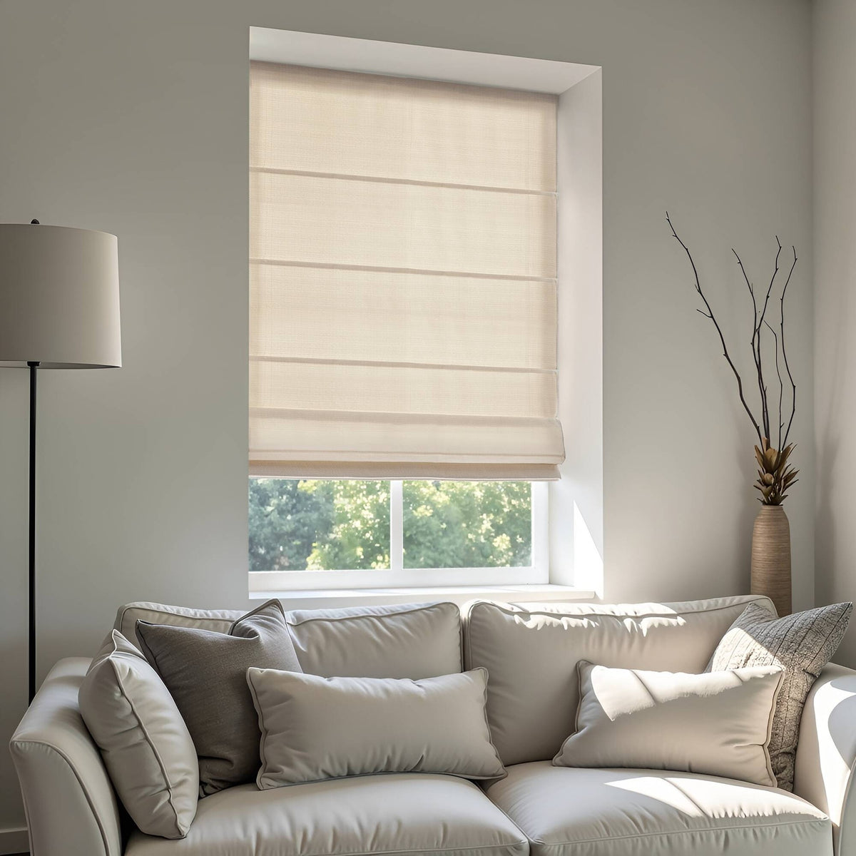 1PC 29x64" Cordless Roman Blind  Galen Matte fabric