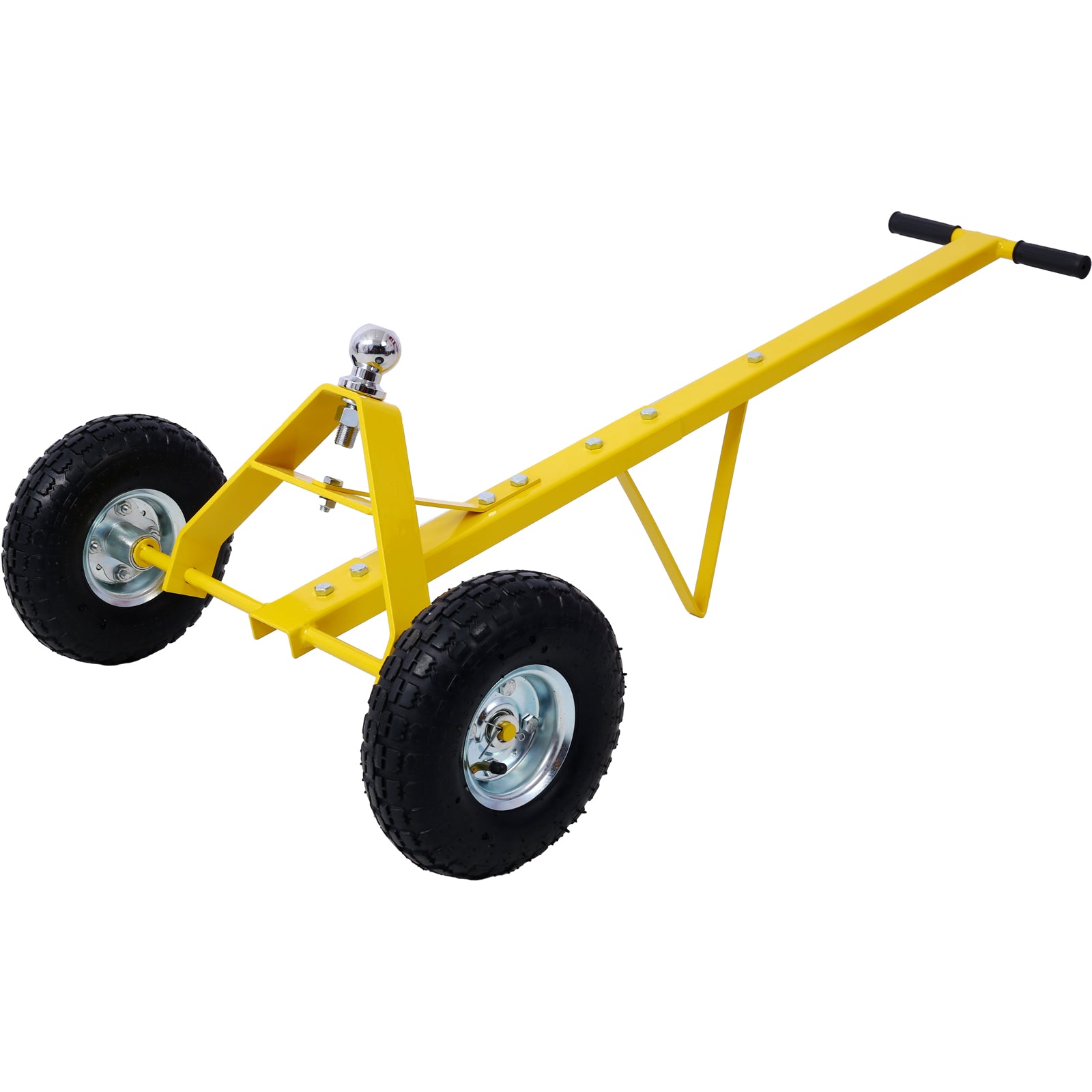 Trailer Dolly with Pneumatic Tires - 600 Lb. Maximum Tongue Weight Capacity,Yellow color