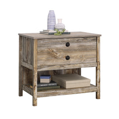 Lateral File with Rustic Style, Brown finish