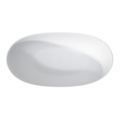 65 Inch Solid Surface Soaking Bathtub - Deep Soak Freestanding Tub