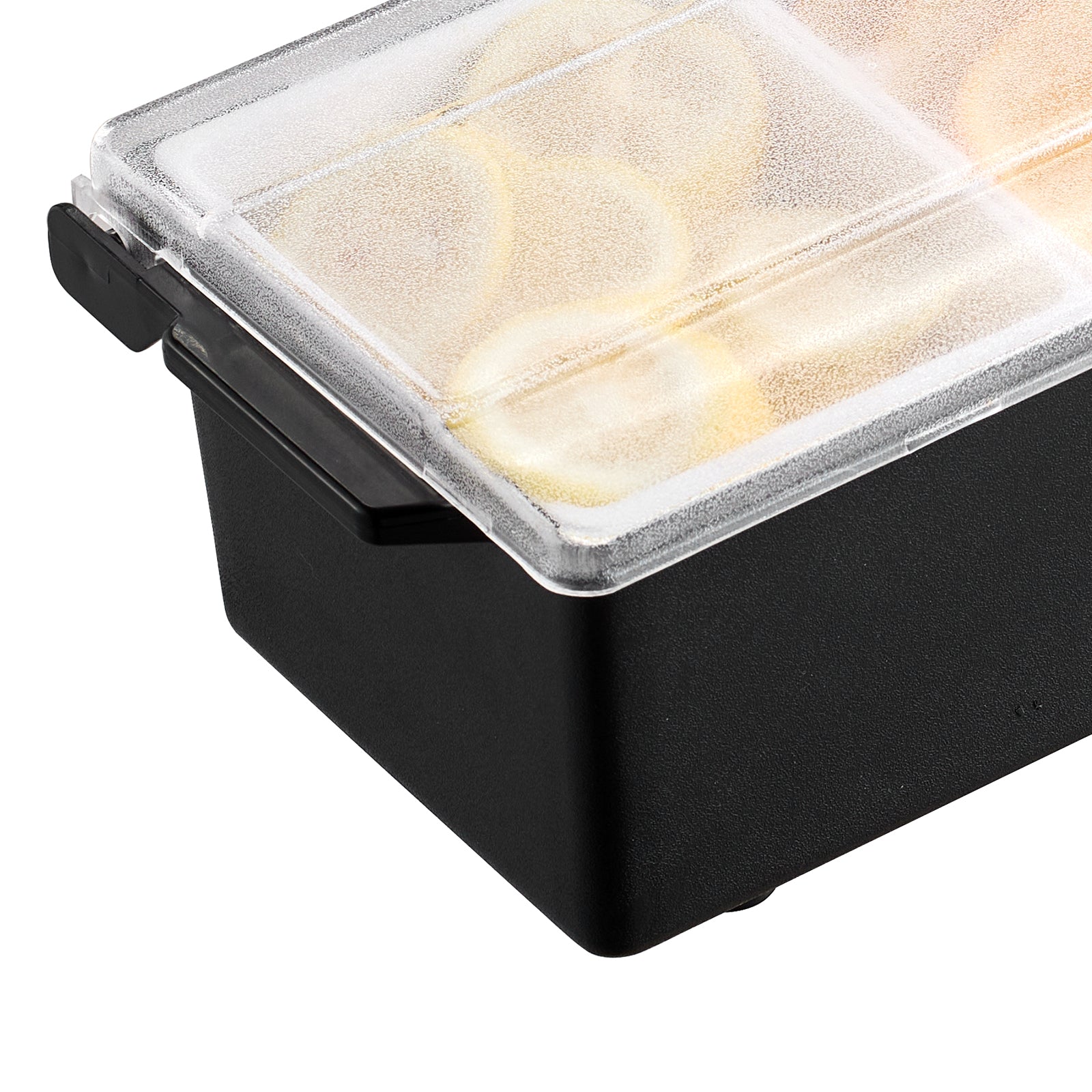 Chilled Condiment Server 4 Compartment Cold Serving Tray with Lid for Fruit