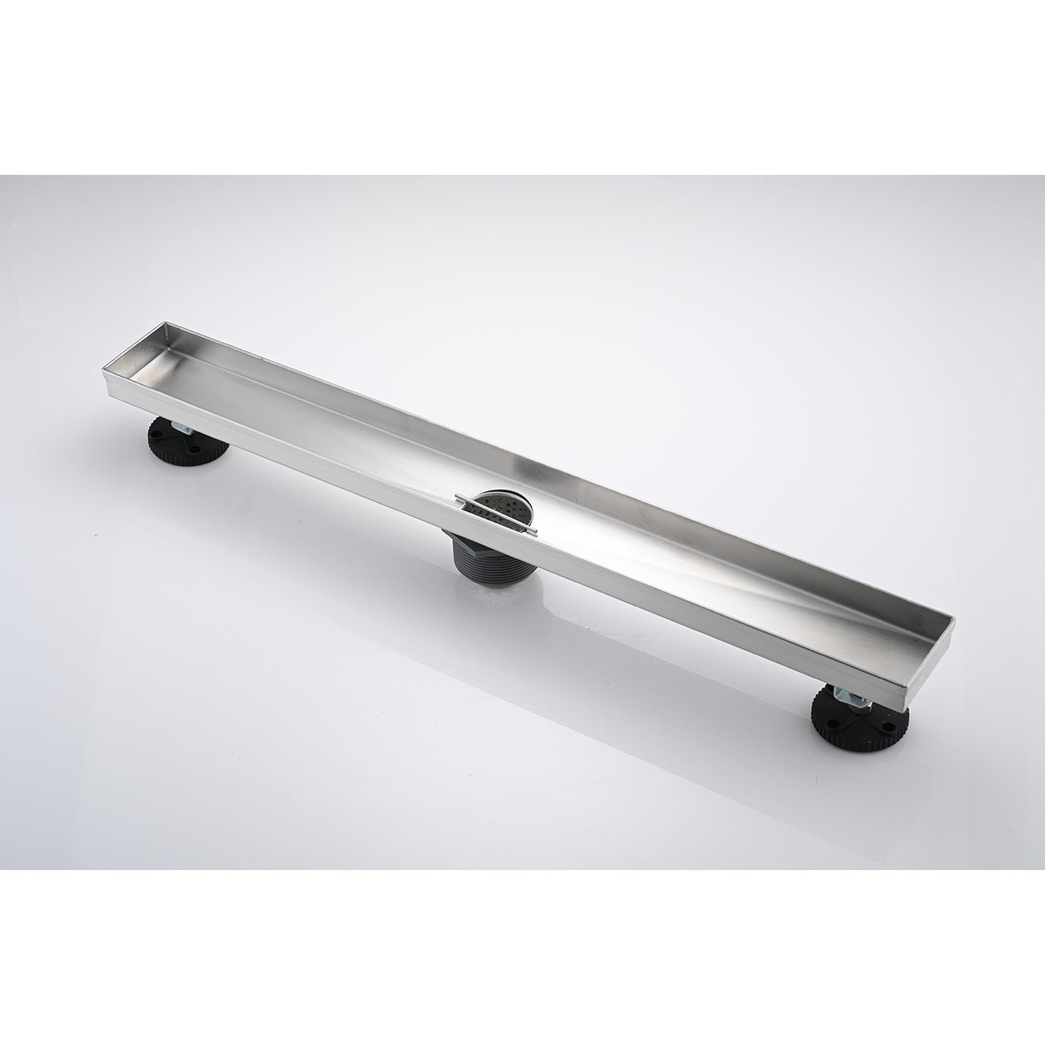 28 Inches Linear Shower Drain, Included Hair Strainer and Leveling Feet