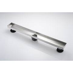 28 Inches Linear Shower Drain, Included Hair Strainer and Leveling Feet