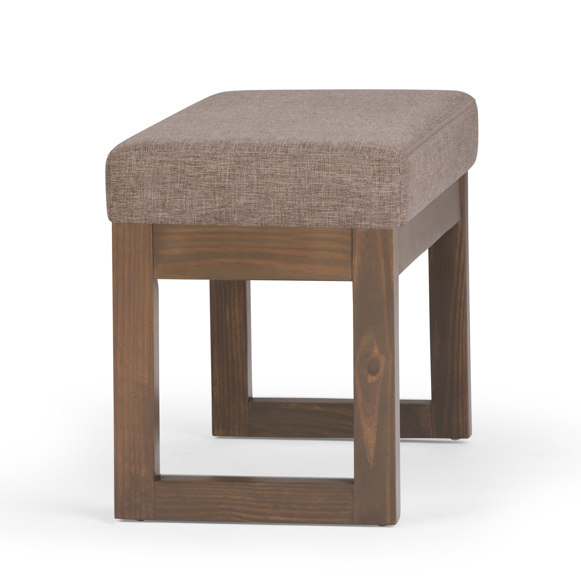 Milltown - Footstool Small Ottoman Bench - Fawn Brown