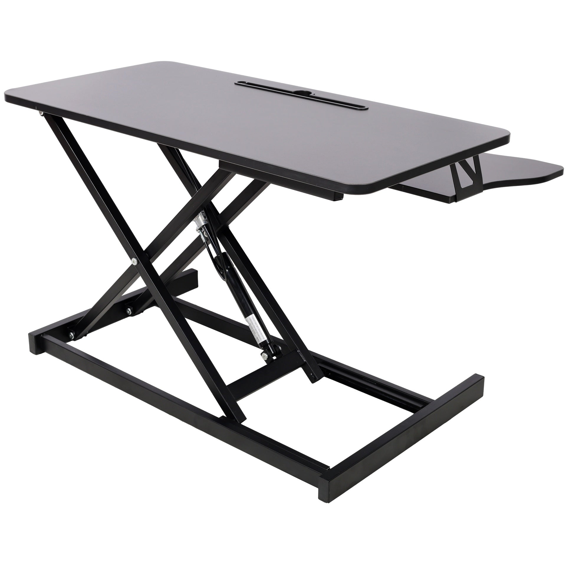 Adjustable Height Standing Laptop Desk,Adjustable Sit to Stand Up Workstation  with Keyboard Tray,Black