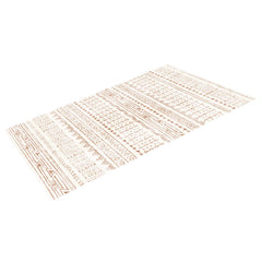 Large Area Rug 5 x 7 ft Anti-Skid and Tear-Resistant Floor Mat Modern Beige
