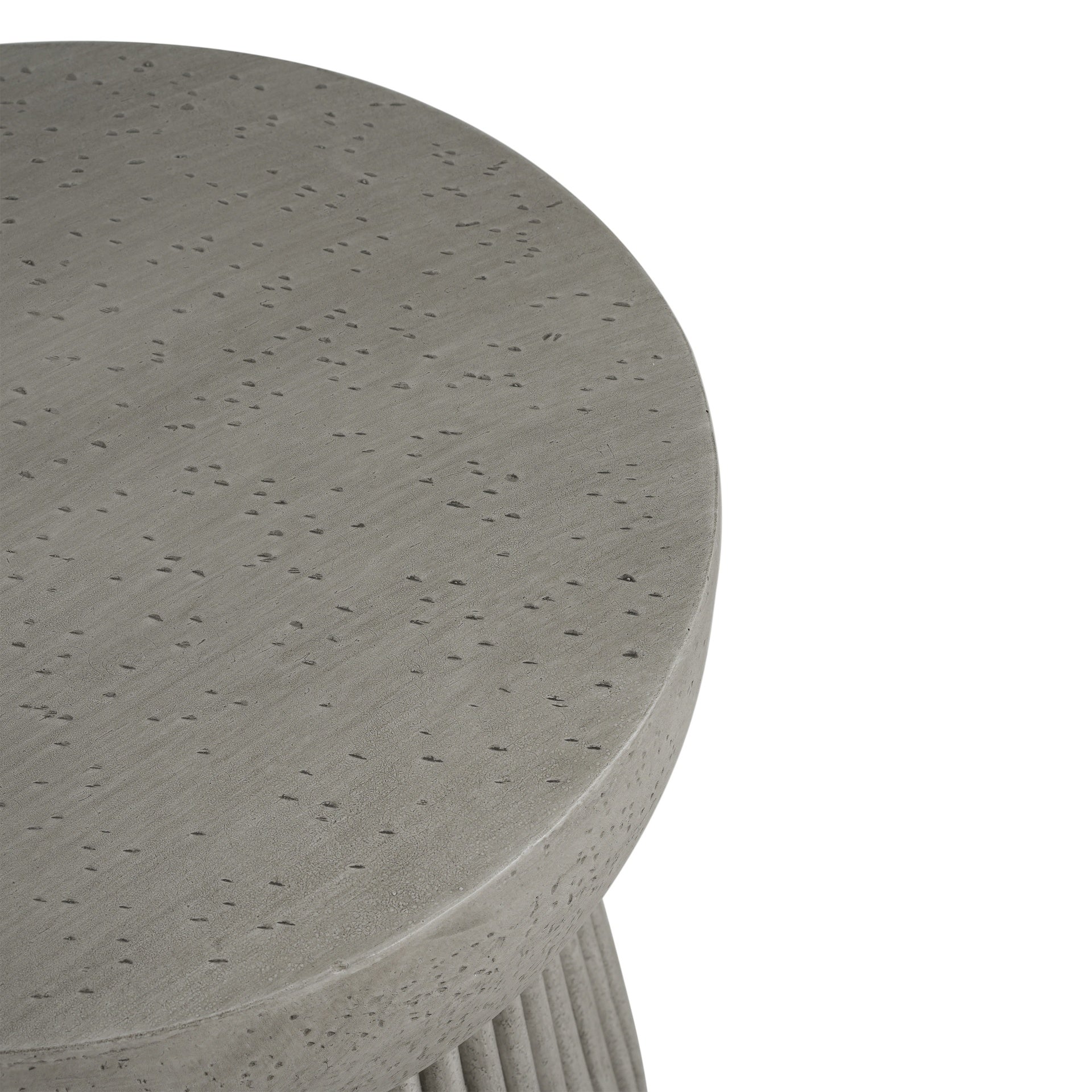 Outdoor LightWeight Concrete Side Table,Concrete Finish_N773P254300G