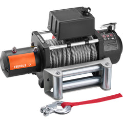 Electric Winch Truck 18,000 lb Steel Cable IP65 Waterproof Remote Control