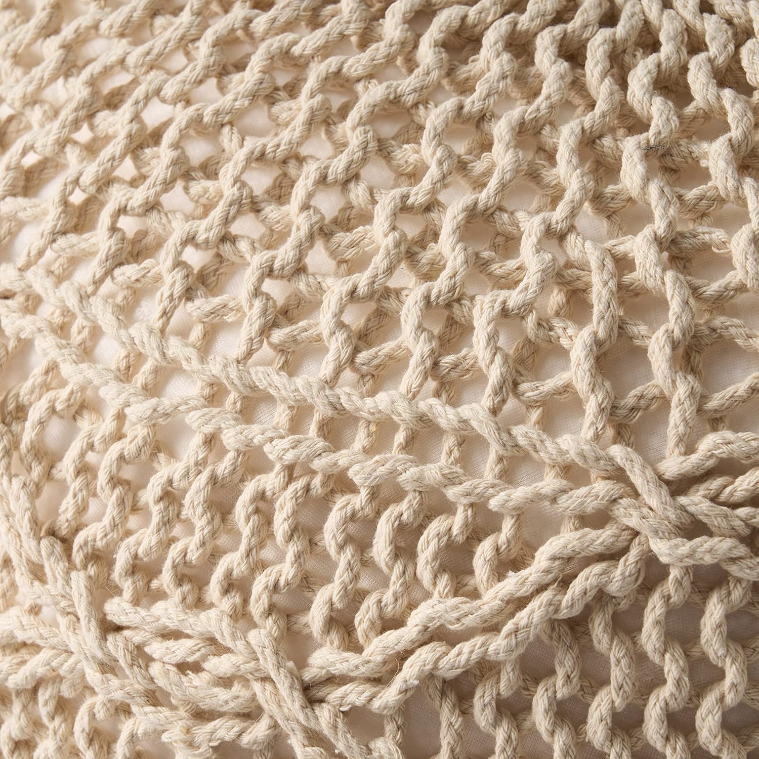 Malibu Knitted Wool 20 x 20 Round Pouf