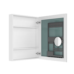 24'' W x 30'' H Surface Frameless Mirror Medicine Cabinet, Beveled Mirror Edges Bathroom Medicine Cabinet, Right opening door