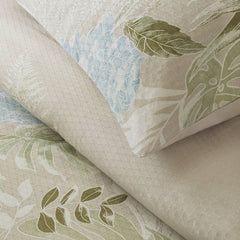 6-Piece Queen Oversized Cotton Comforter Set with Throw Pillow