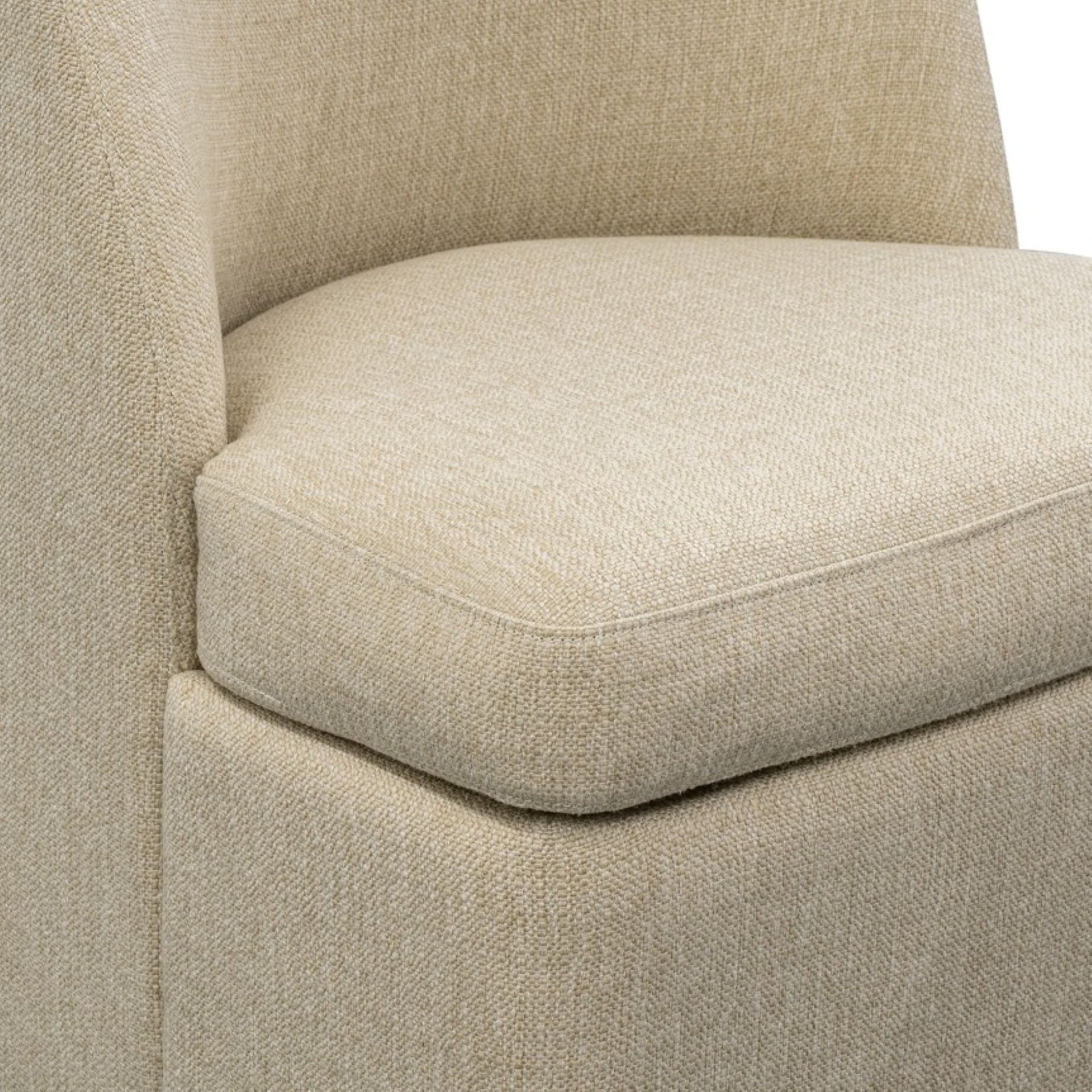 Lyra Dining Chair with castors, Taupe