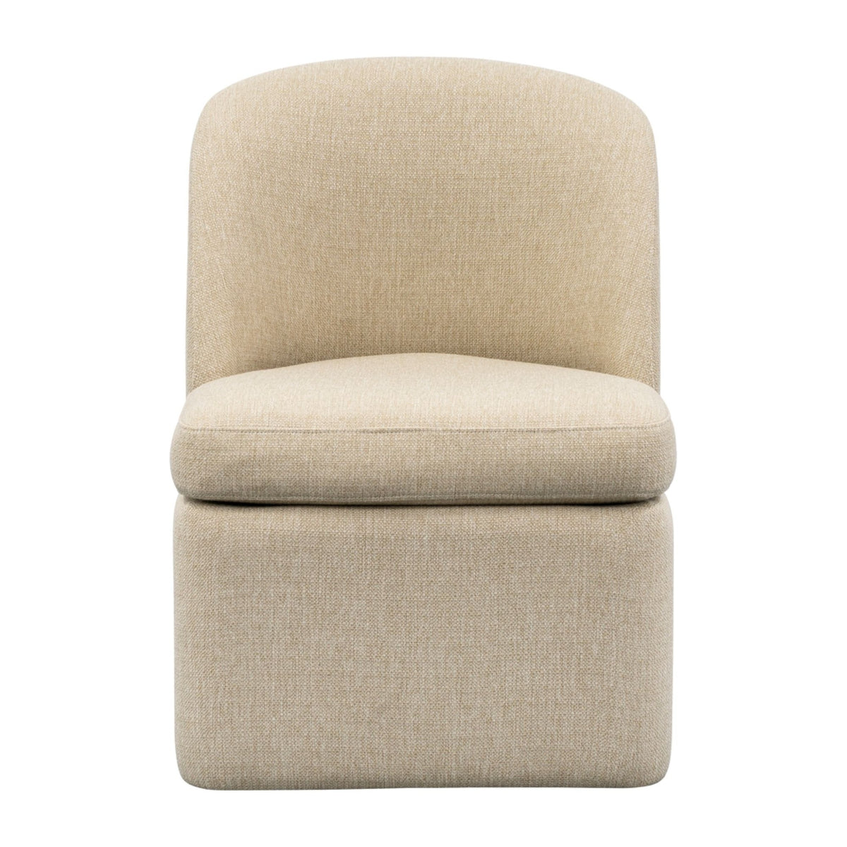 Lyra Dining Chair with castors, Taupe