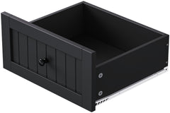 K&K 48inch Large Kitchen Island with 2 Bar Stools, Power Outlet, Door Internal Storage Rack, Kitchen Storage Cart on 5 Wheels with Drop Leaf, 5 Open Side Racks, 2 Drawers, Black (Three Packages)