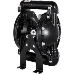 Air-Operated Double Diaphragm Pump 1 inch Inlet Outlet Aluminum 35 GPM Max 120PSI for Industrial Use, QBY4-25LF46-1inch-35