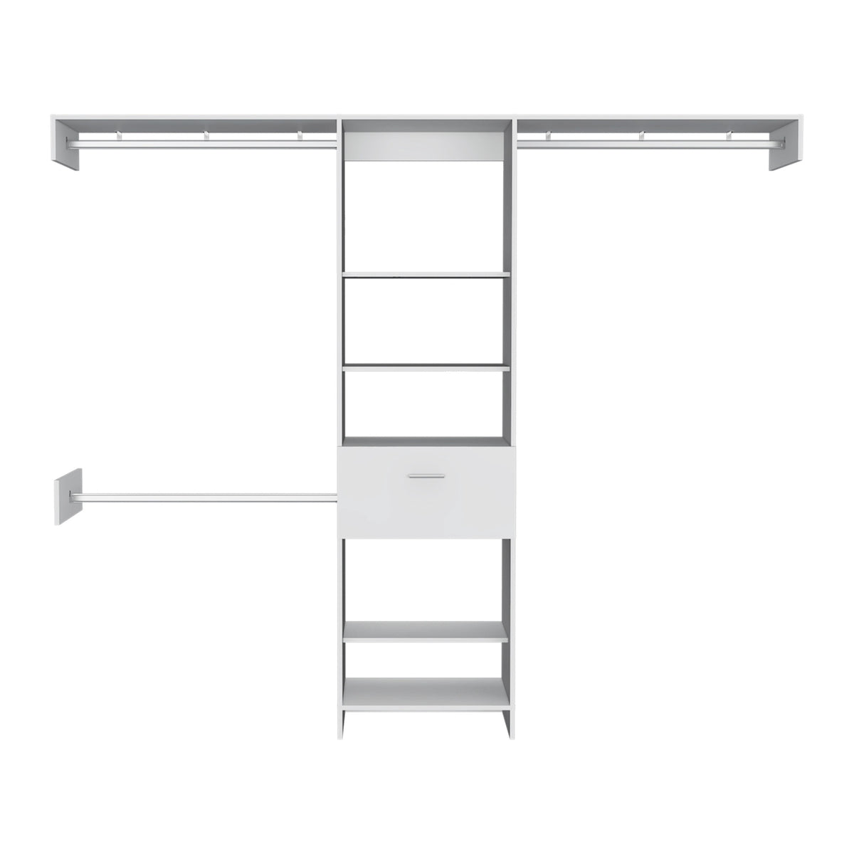150 Closet System British, Bedroom, Black