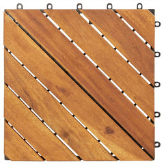 Acacia solid wooddeck tile X08, 30 pack