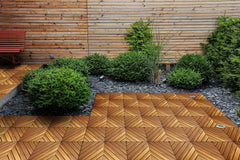 Acacia solid wooddeck tile X08, 30 pack