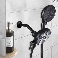 High Pressure 3-Way Rainfall Combo, Luxurious Rain Showerhead and Hand Held Shower Separately or Together,  Comes with Shower Hose, Shower Arm