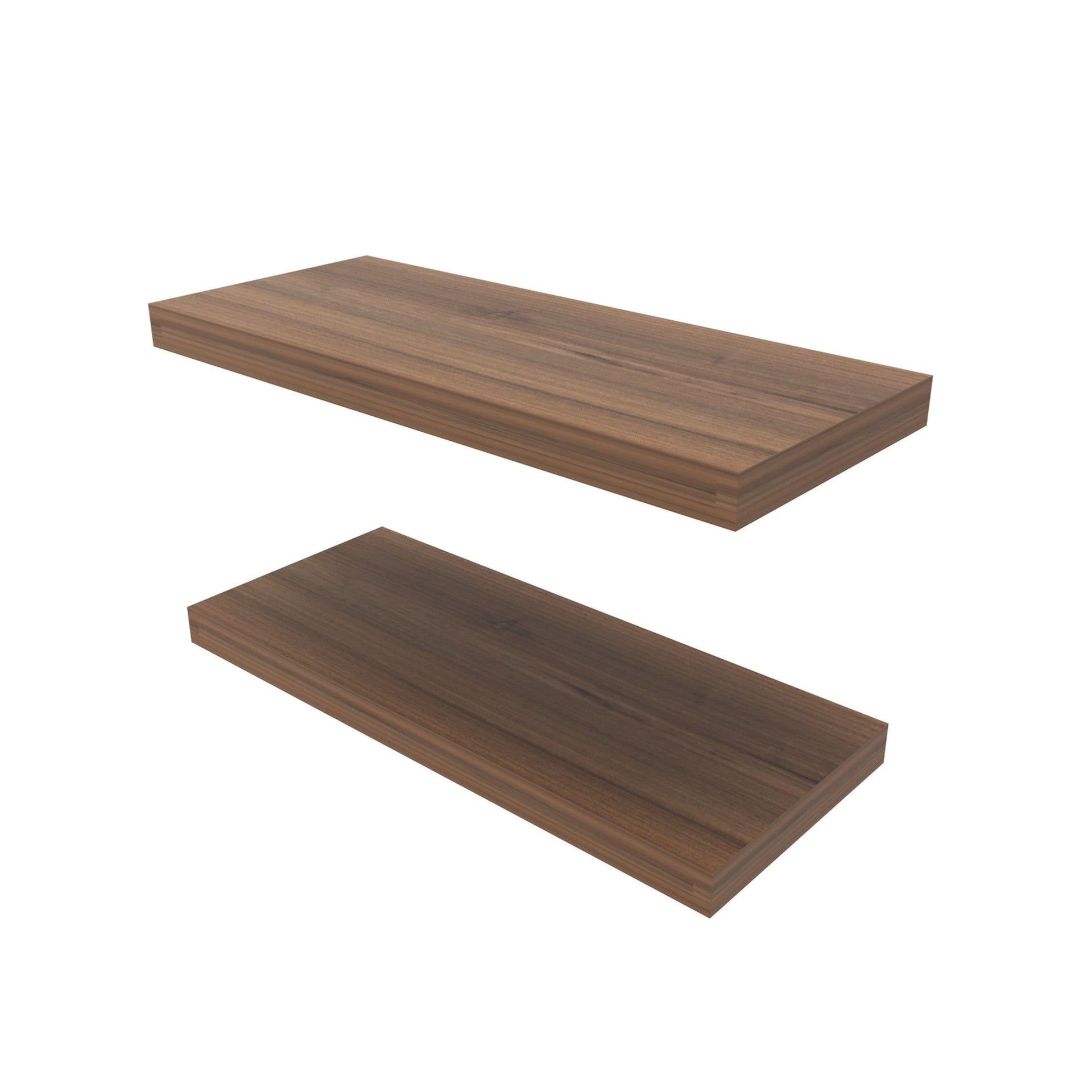 Natural Walnut Floating Shelf