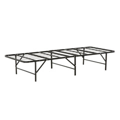 Bedroom Furniture Twin XL Size Solid Metal Foundation Bed Base, Strong Mattress Platform Bed Frame, Black
