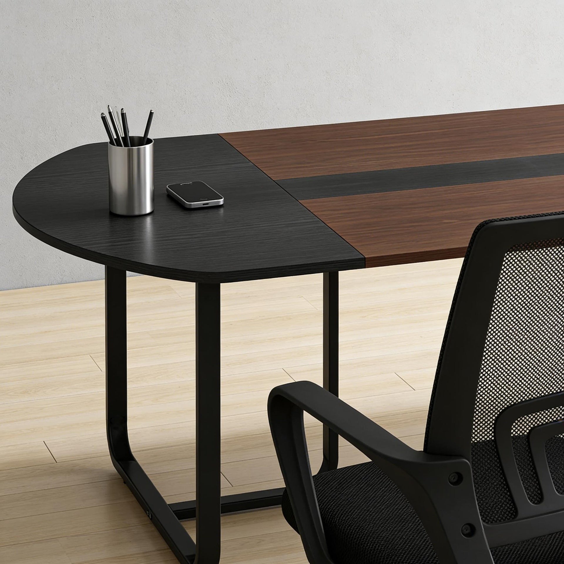 Curved Design Computer Table,High Executive Desk,Meeting Table,Office Table