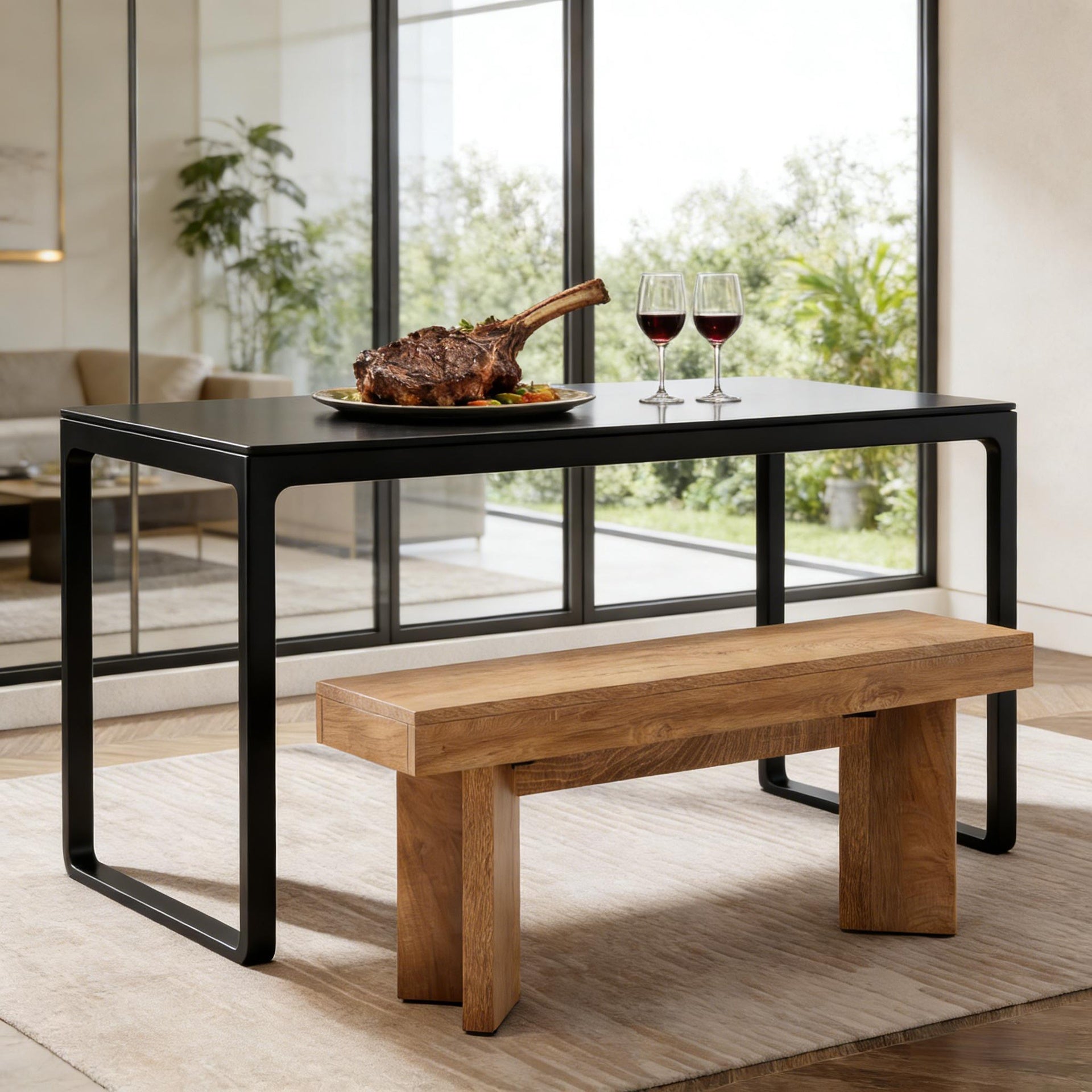 Dining Bench,Nordic Style Kitchen Table Bench,Bedroom Seating