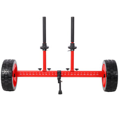 Sit On Top Kayak Cart, Heavy-Duty Plug-in Kayak Cart Dolly with 10 Inch Airless Wheels,Width Adjustable,Red