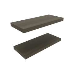 Floating Shelves, Olive, 2 Shelves, 1.50" H