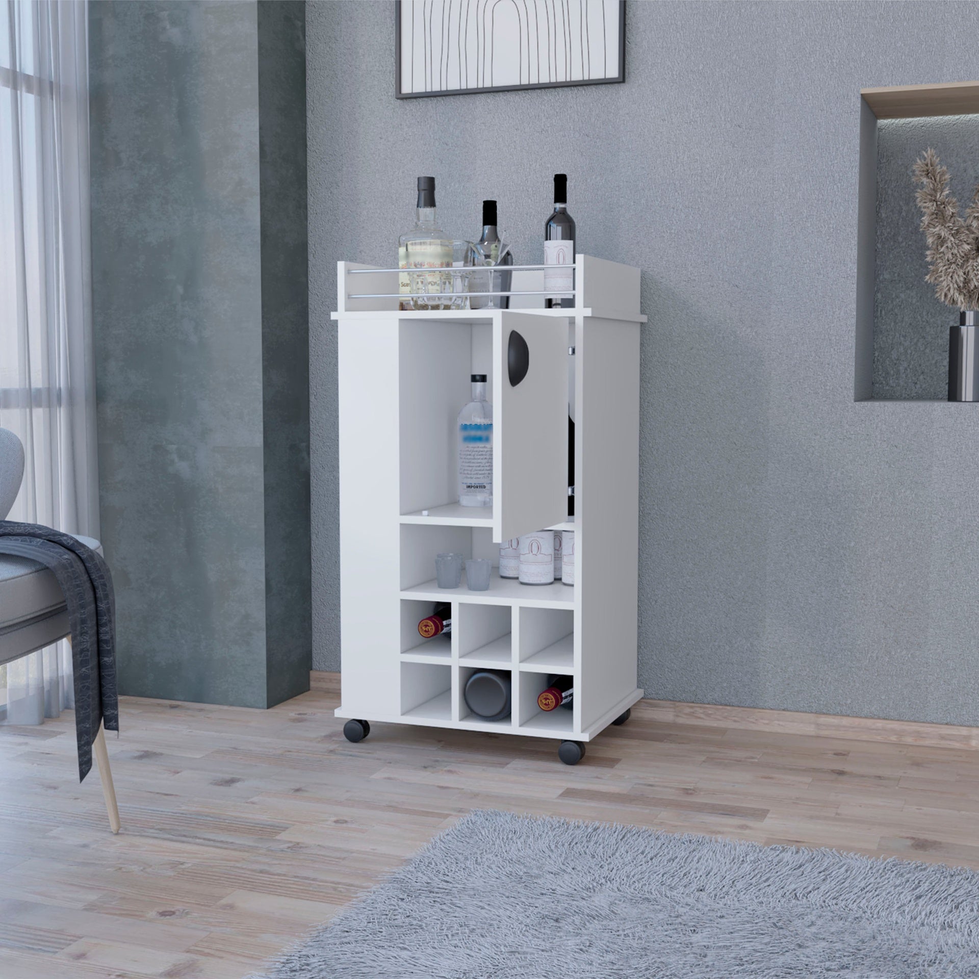 Lovell Nightstand with Sturdy Base and 2-Drawers