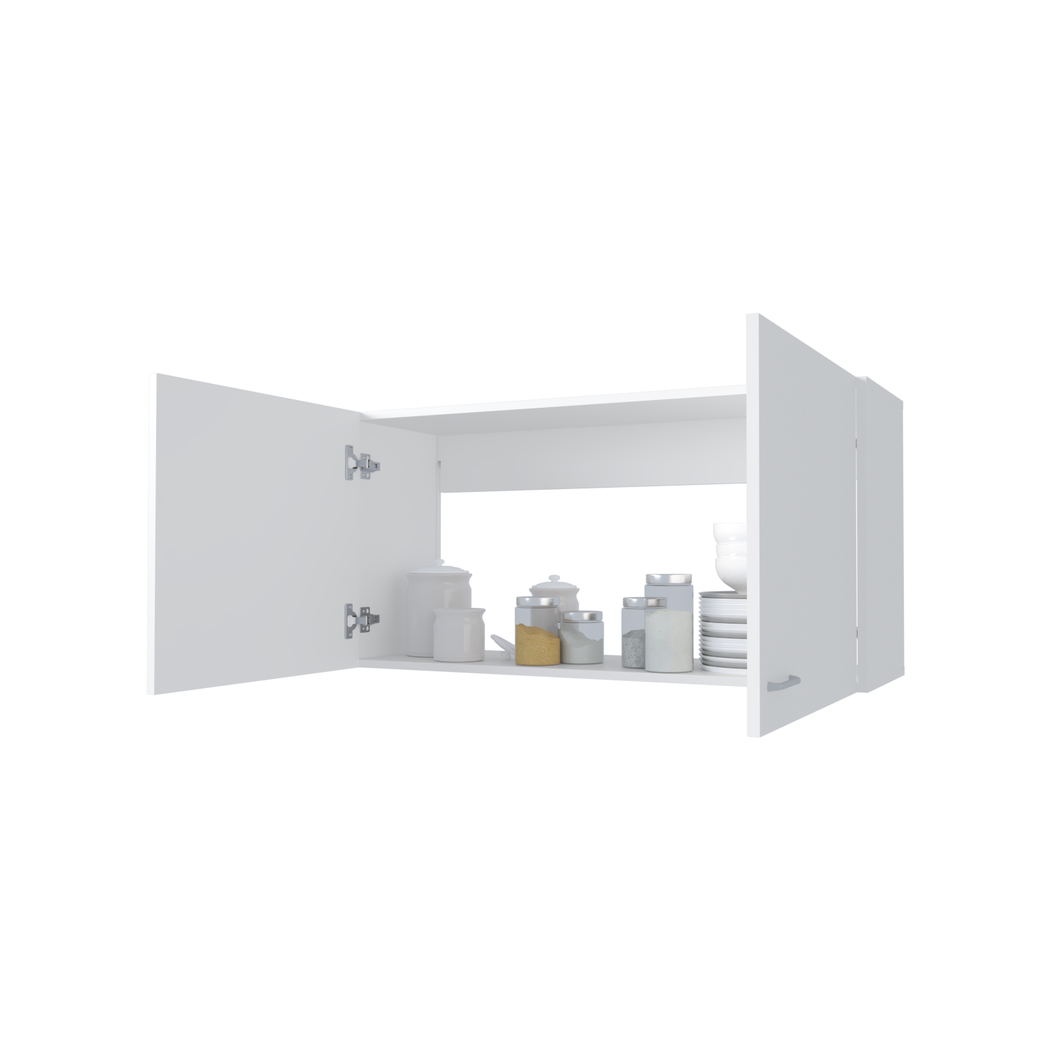 Oklahoma Wall Cabinet in melamine, Two Doors
