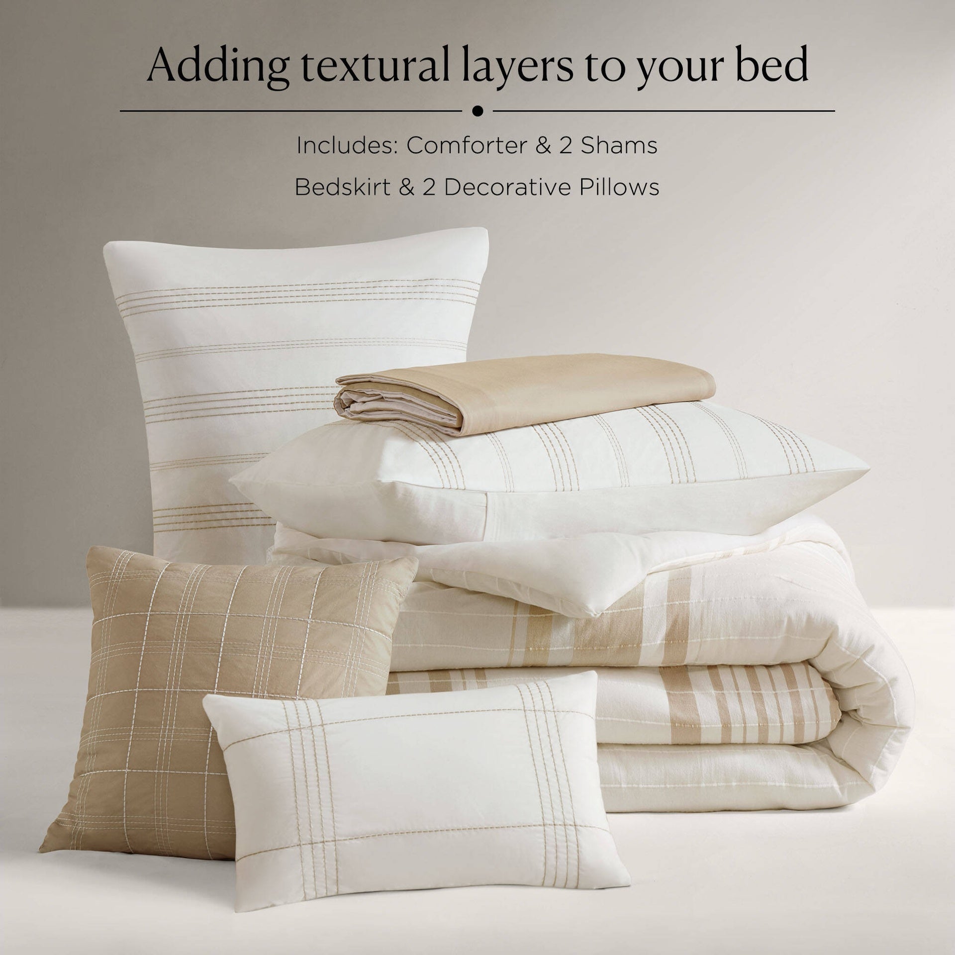 6-Piece Queen Cotton Jacquard Oversized Comforter Set