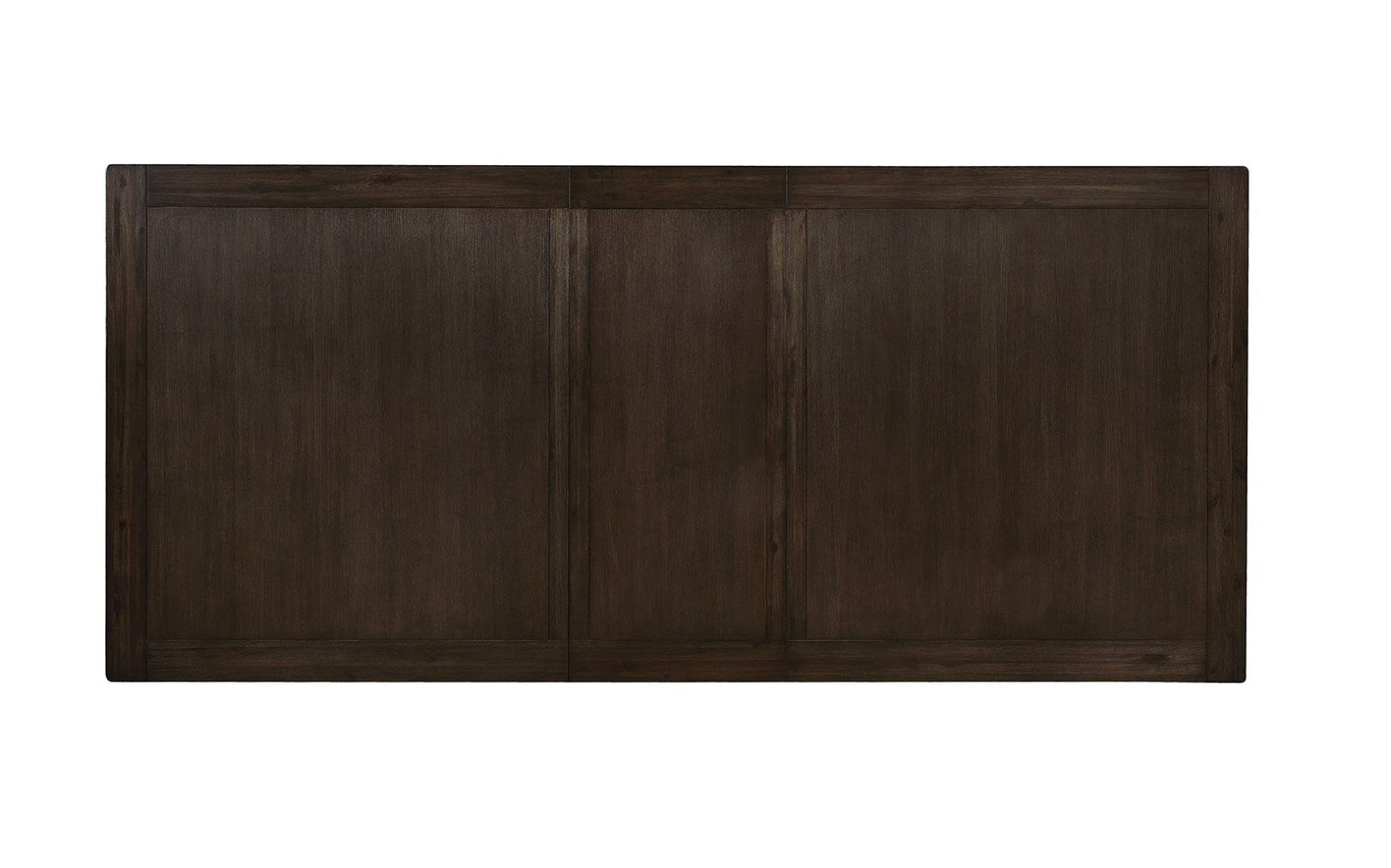 Dining Room 1pc Dining Table Dual Pedestal Trestle Base Espresso Molded Details Transitional Style