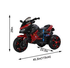 Electric motorcycle  12 V Kids toys motorcycle/Kids electric car/electric ride on toys  for  3 4 5 6 years Boys Girls with Training  Wheels/manual throttle/ drive by hand/Lighting  wheels