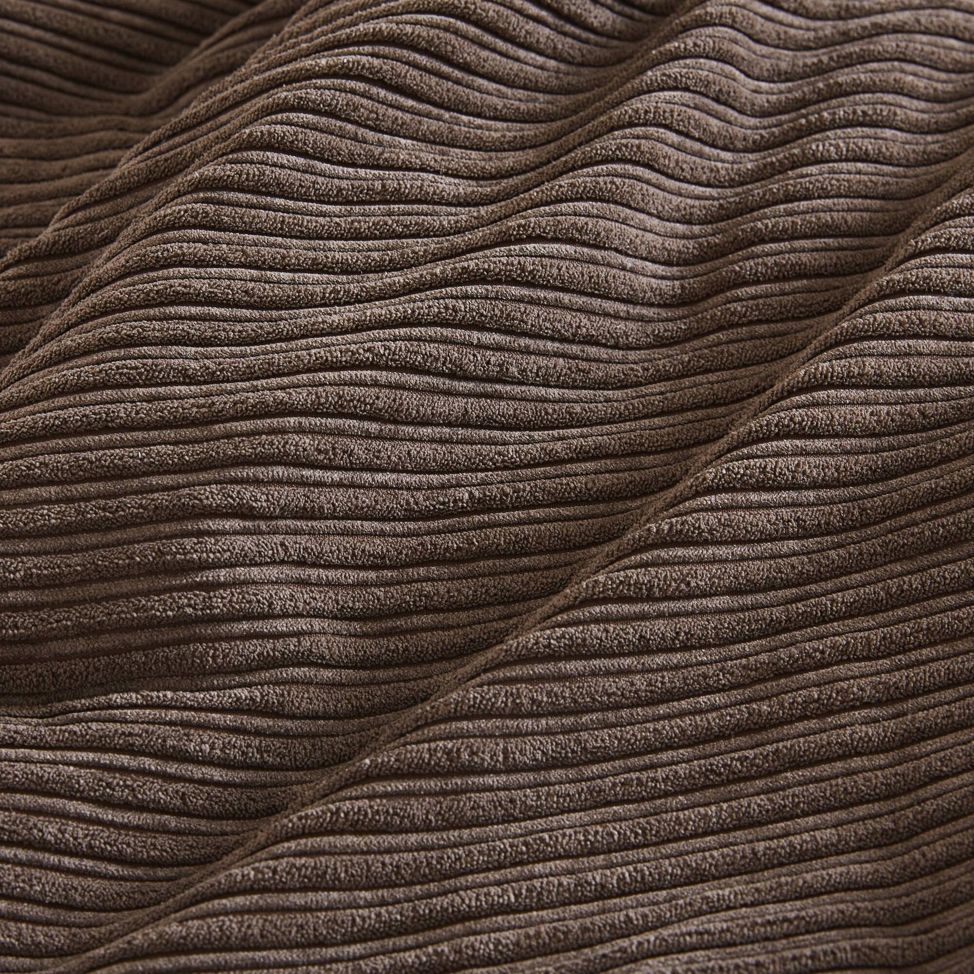 7 Piece Micro Corduroy Comforter Set Brown King