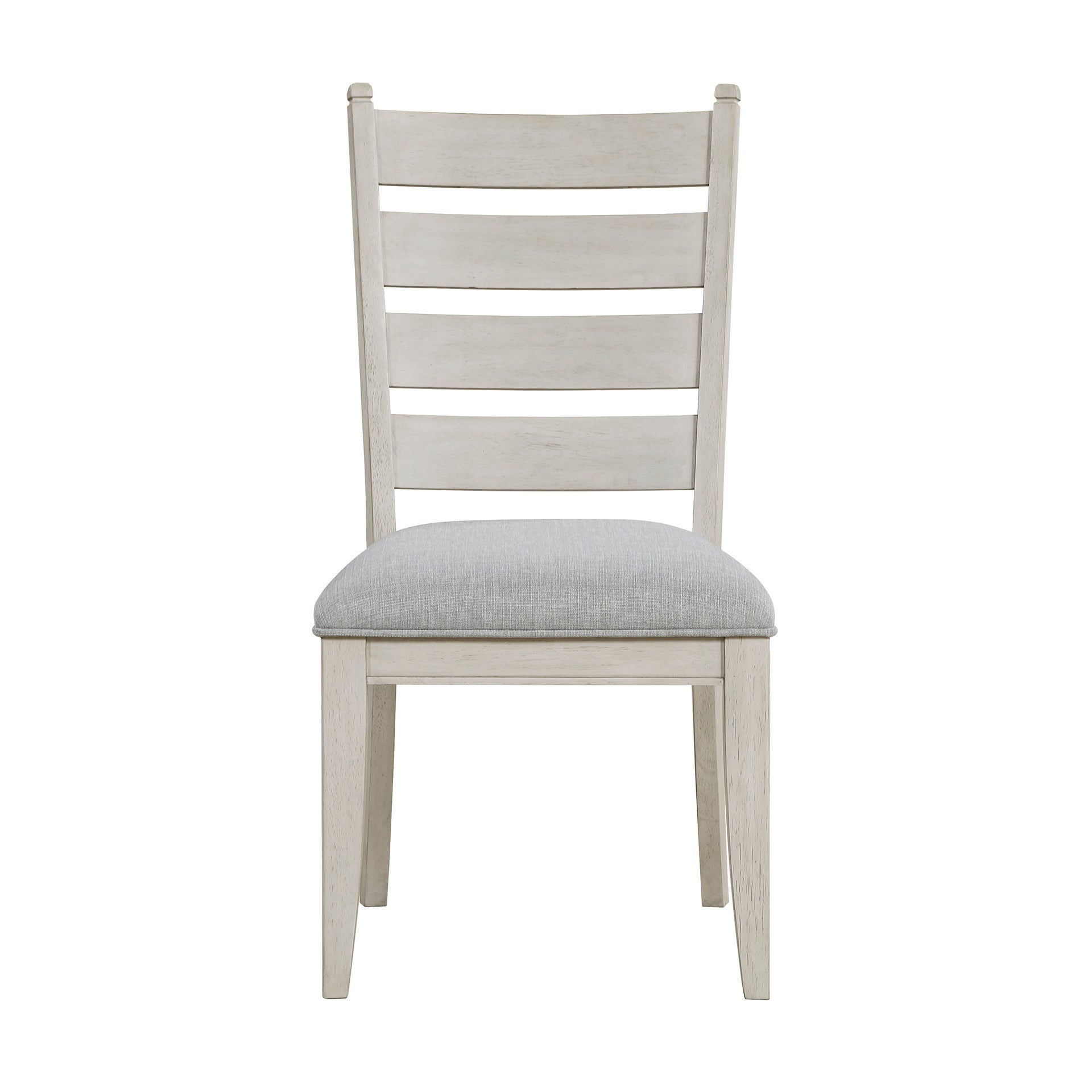 Farmhouse Dining Furniture Set of 2 Side Chairs Antique White Finish Wooden Durable Comfortable Padded Seat