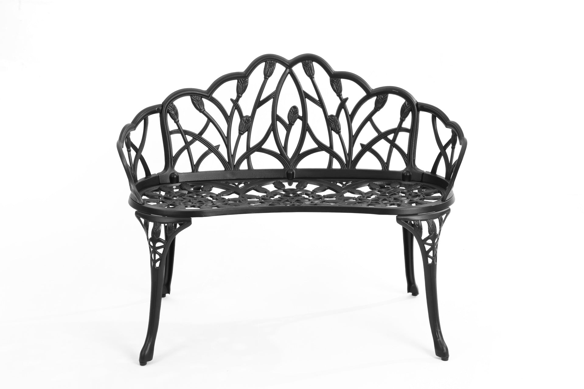 Cast aluminium bench