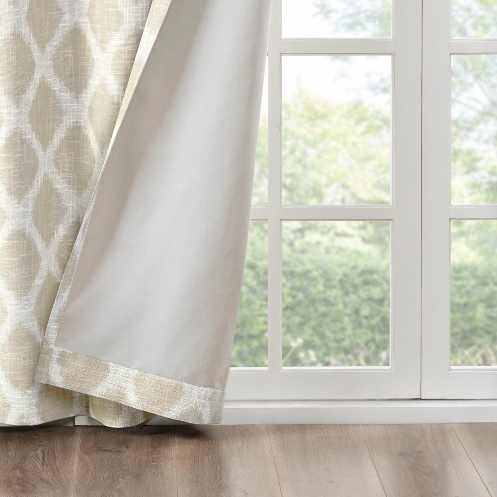 Printed Ikat Blackout Patio Curtain(Only 1 Pc Panel)