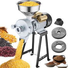 3000W Electric Grain Grinder Corn Wheat Flour Cereal Mill Wet & Dry