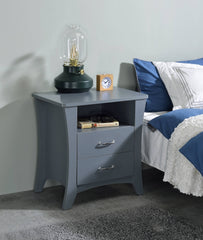 Colt Gray Finish Accent Table
