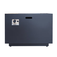 Outdoor Patio Propane Fire Pit 24'' H x 33'' W Square Iron Gas-burning Fire Pit - 50,000 BTU, Tank in side, Dark Grey
