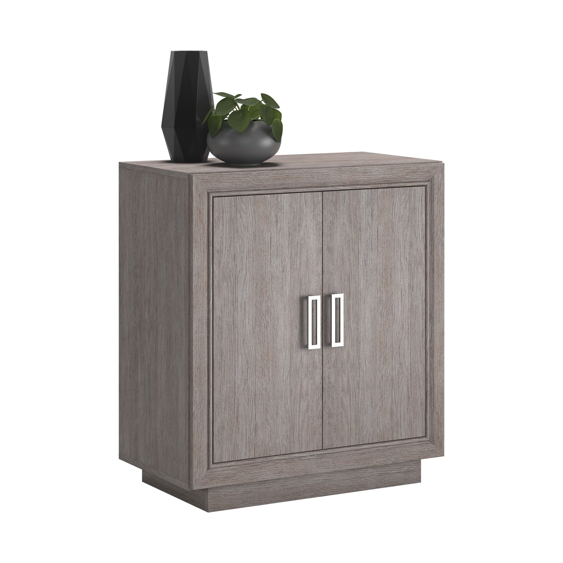 Storage Cabinet with Functional Design, Medium Gray finish