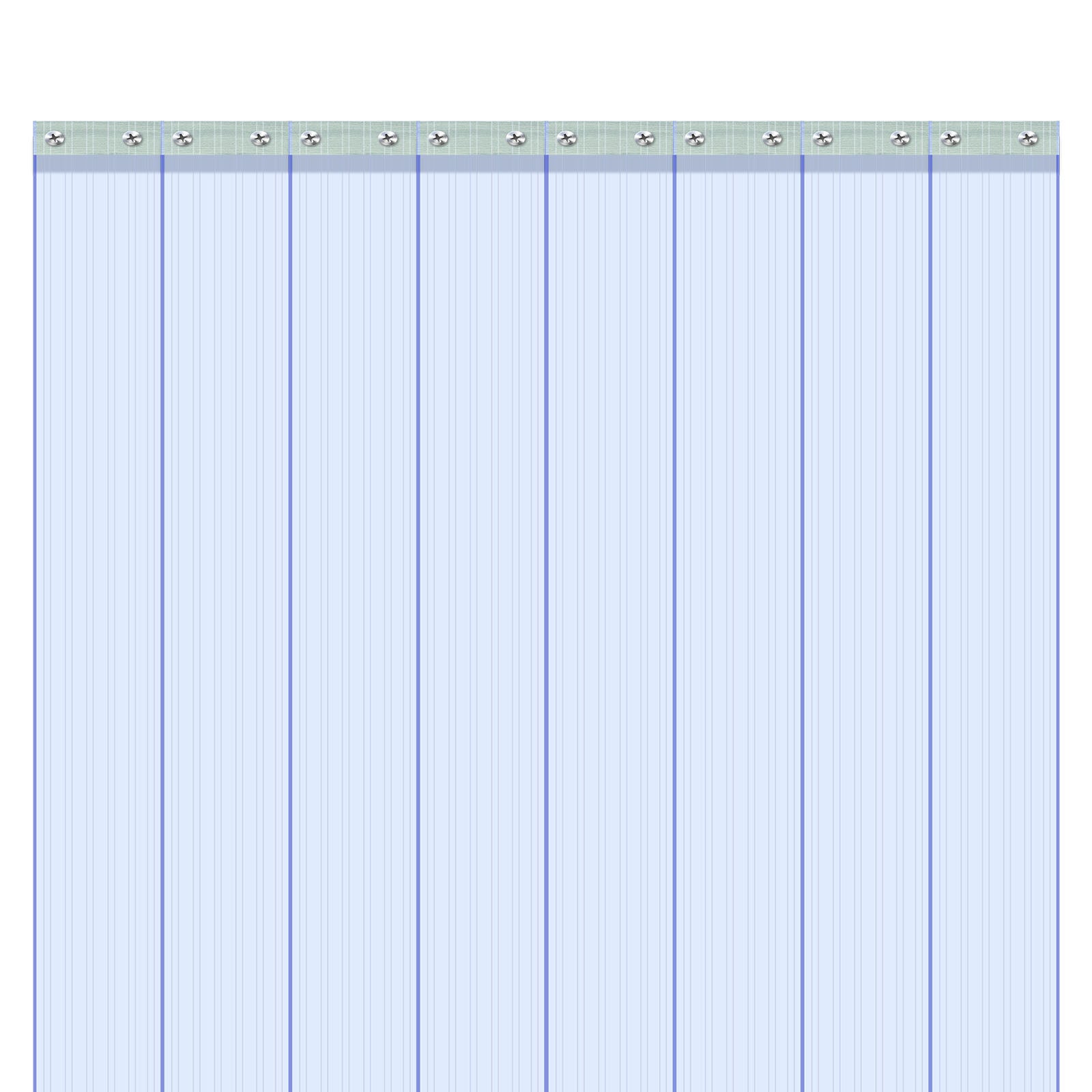 Clear PVC Strip Curtain, 75 ft Length x 8 in Width, Ribbed Plastic Door Strip Bulk Roll, Walk in Freezer Cooler Curtain Strips for Doorways of Supermarket, Garage, Warehouse, Pet Animal House