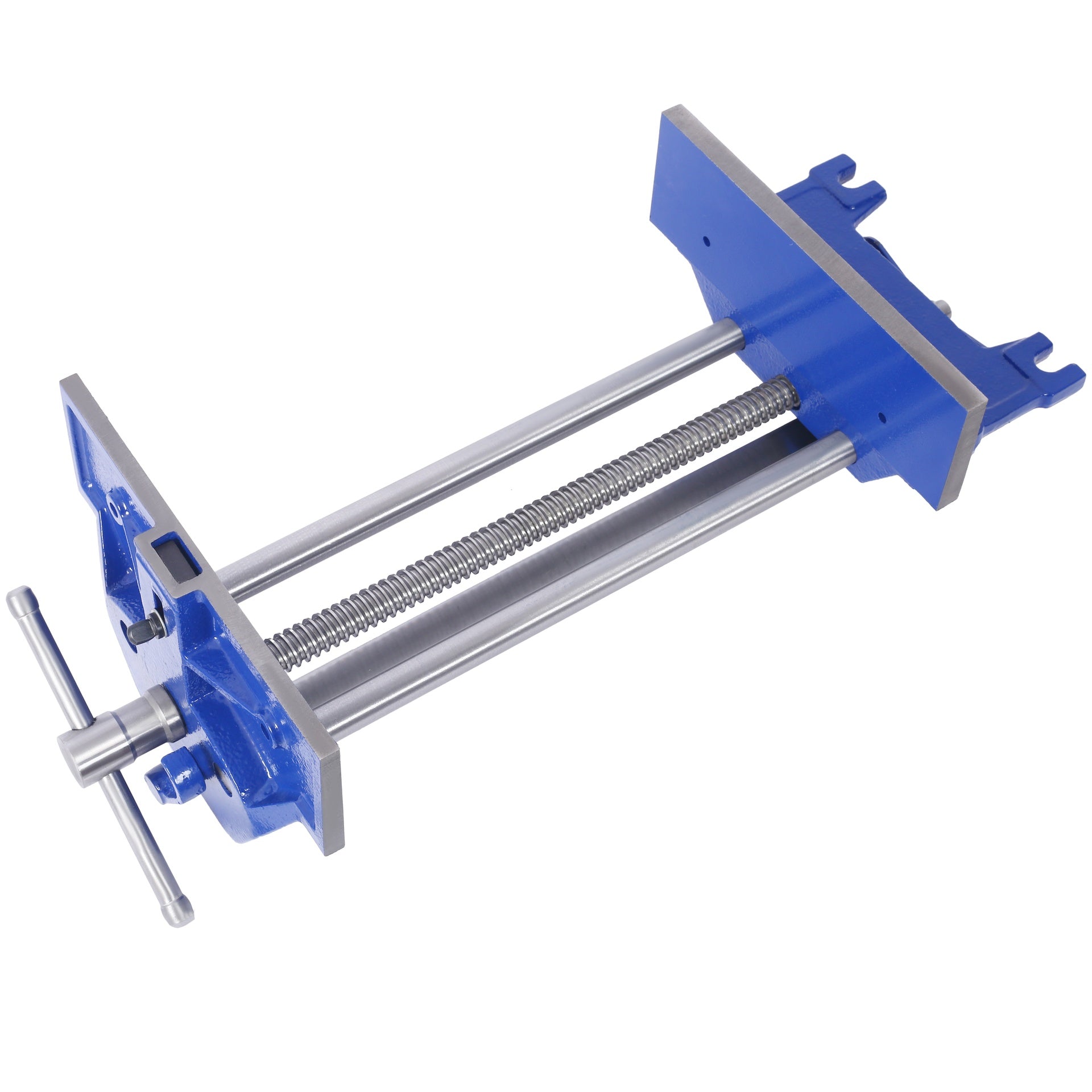 Rapid Action Woodworking Vise Quick Release Lever for Quick Adjustments 10.5 Inch Jaw Width Made with Heavy-Duty Cast Iron ,Blue