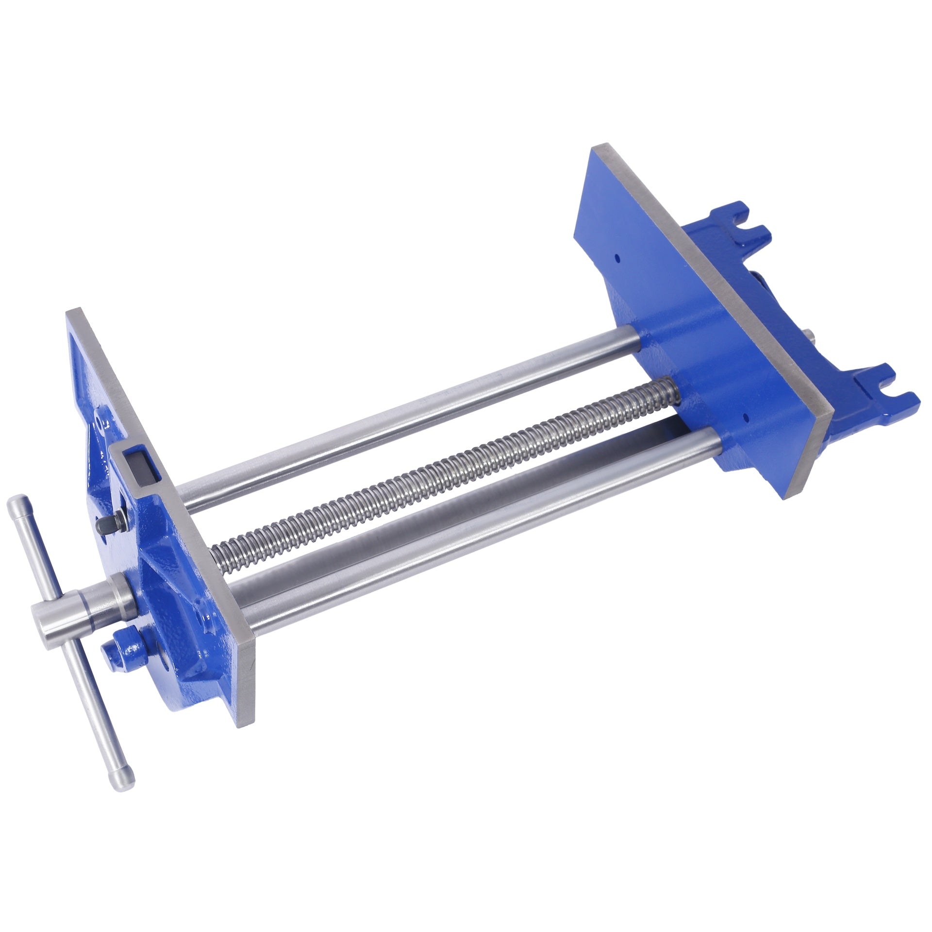 Rapid Action Woodworking Vise Quick Release Lever for Quick Adjustments 10.5 Inch Jaw Width Made with Heavy-Duty Cast Iron ,Blue