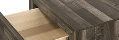 1pc Rustic Four Drawers Storage Tall Chest Brown Gray Finish Wooden Bedroom Furniture