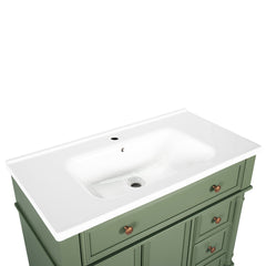 35.6" White Ceramic Basin, Only Ceramic Sink,  Without Cabinet